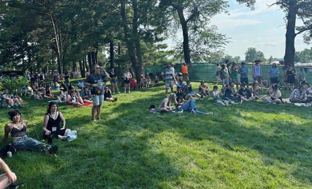 80/35 Silent Stage crowd. Very chill way to experience a show.