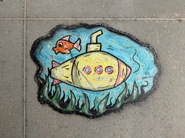 Look at this little yellow submarine