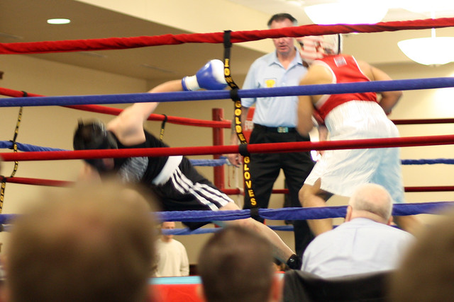 Ricky knockin a dude down