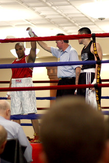 Ricky wins his first match