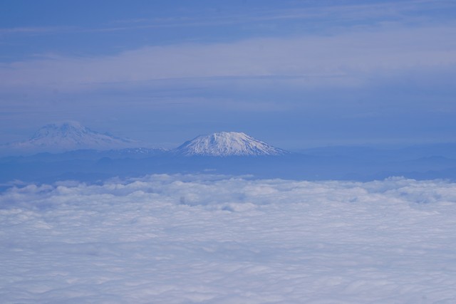 Rainier and St Helens