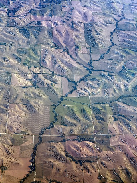 Iowa farmland from above