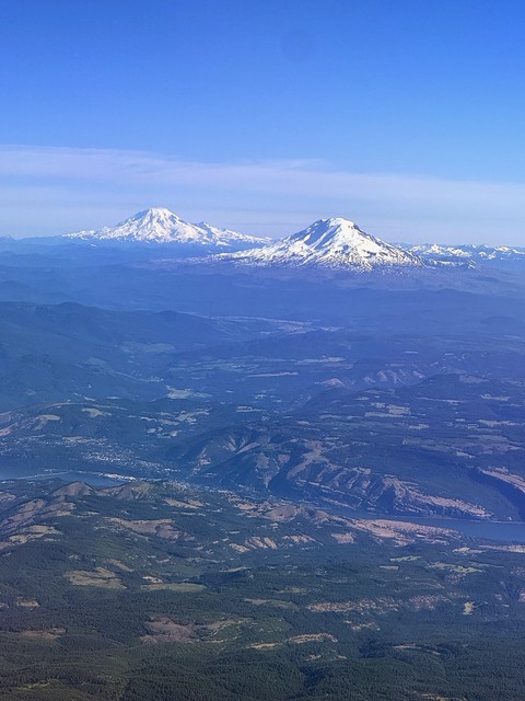 Mount Rainier and Mount Adams