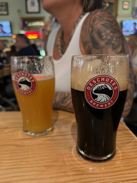 Stopped by the Deschutes tap room for a beer