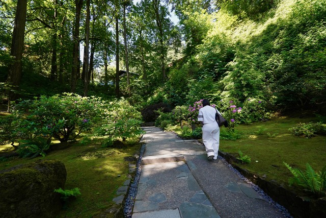 Walking in to the Japanese Gardens