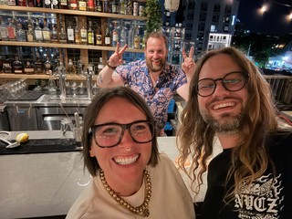 A fun night hangin with Liz's friend, Greg