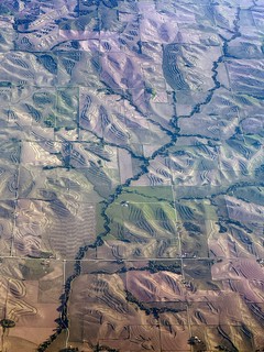 Iowa farmland from above