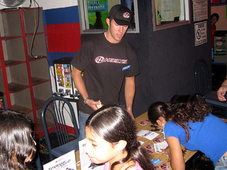 Henson Robinson - Henson working the give-aways