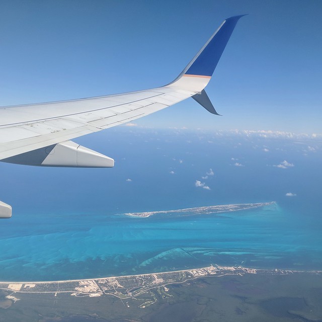 On the way out, our plane flew right over our resort, island we visited, and the spots we snorkeled in between.