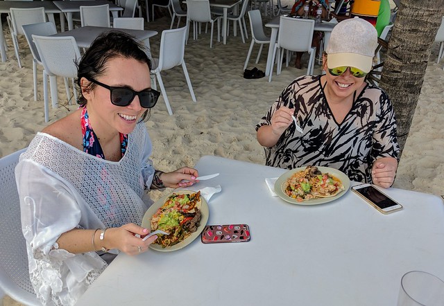 We stumbled upon a fantastic little taco bar on the beach