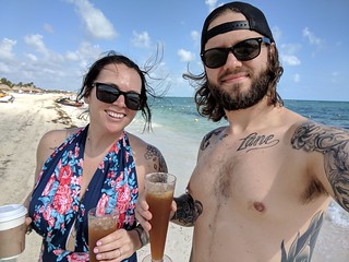 Drinks - Walkin down the beach with a michelada