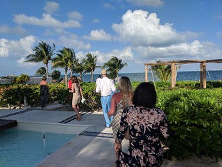 Making our way to the wedding ceremony