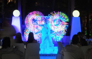 The light and fire show