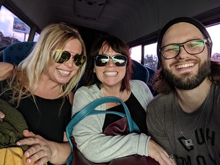 Resort bound after meeting up with Lindsey in the Cancun airport.