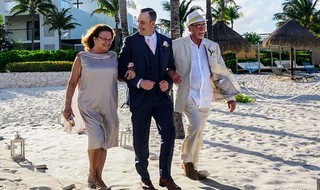 Wedding - Ace walks his parents in