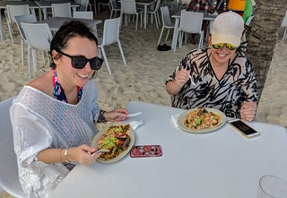 We stumbled upon a fantastic little taco bar on the beach