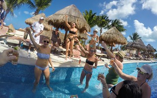 Someone ordered up a round of tequila shots... I'm glad this only happened 1 time.