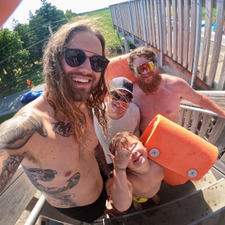 Wet Boyz about to slide