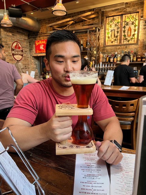 They asked for a Belgian recommendation... Kwak was the answer