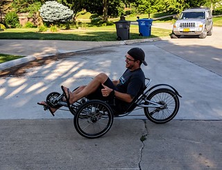 Biking - Cruisin around on Kari's bike