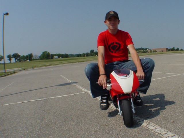 Kyle Pitman riding around