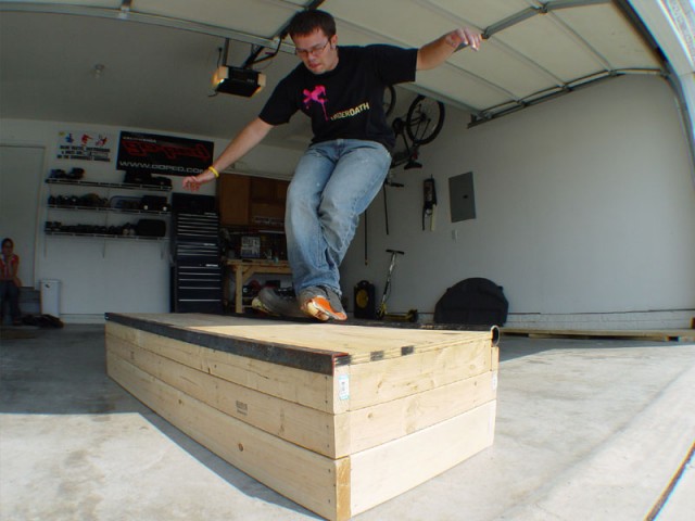 Zach testing out the new box with a unity