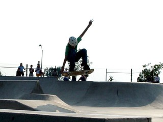 Tail grab at Ankeny Skatepark