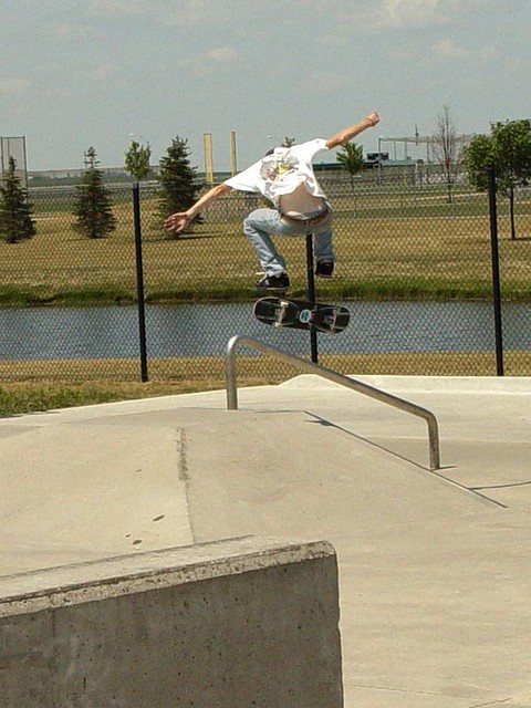 Flip over the rail