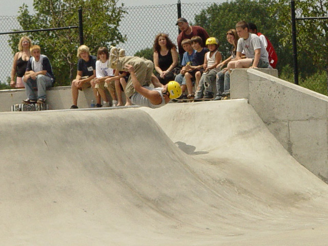 Mike Adam with a Front Flip into the Bowl