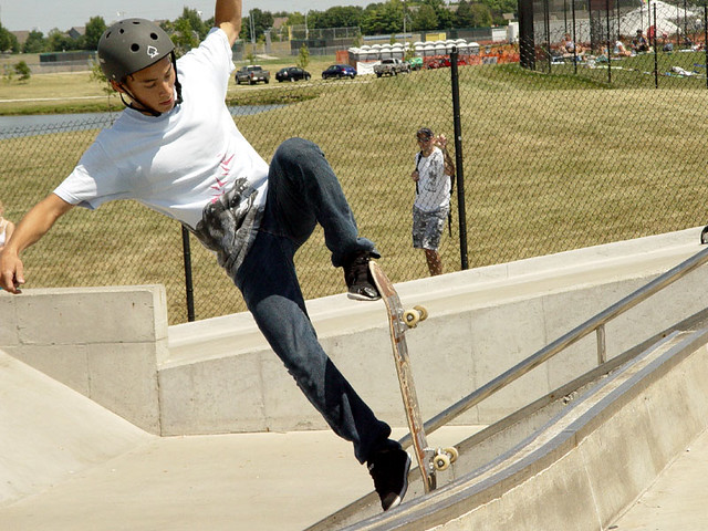 Coming off of a stall on the coping