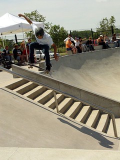Ollie over the handrail