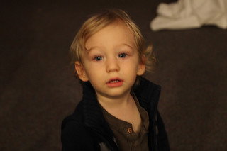 Hudson staring at me.