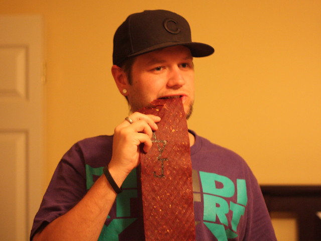 A giant piece of beef jerky