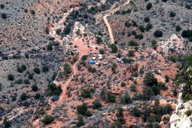 A little campsite way down the canyon