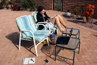 Hanging out on Grandma's Patio