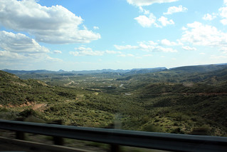 Arizona - Overlooking a village coming down the mountain