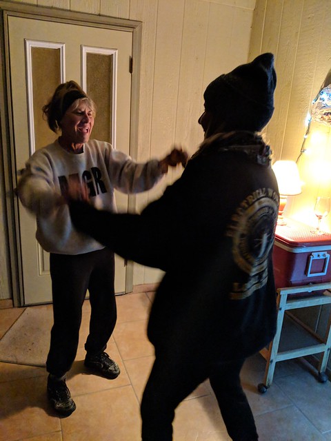 The Morris girls doin some birthday dancin