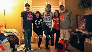 Showin off our playstation gear from Vic