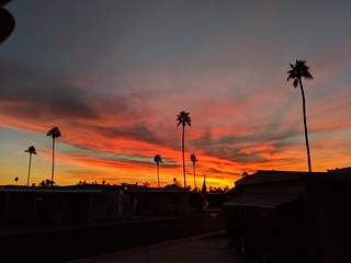 Sunset - Arizona trailer park sunset