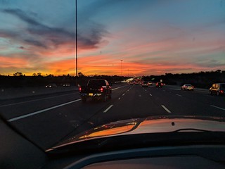 Sunset - Driving into an AZ sunset