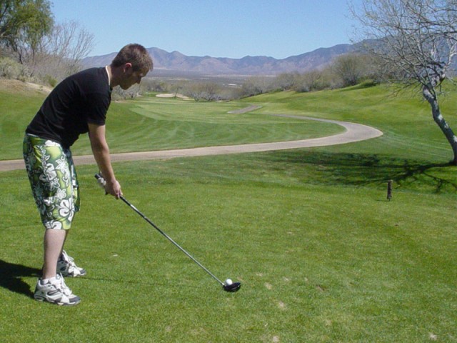 Me golfing