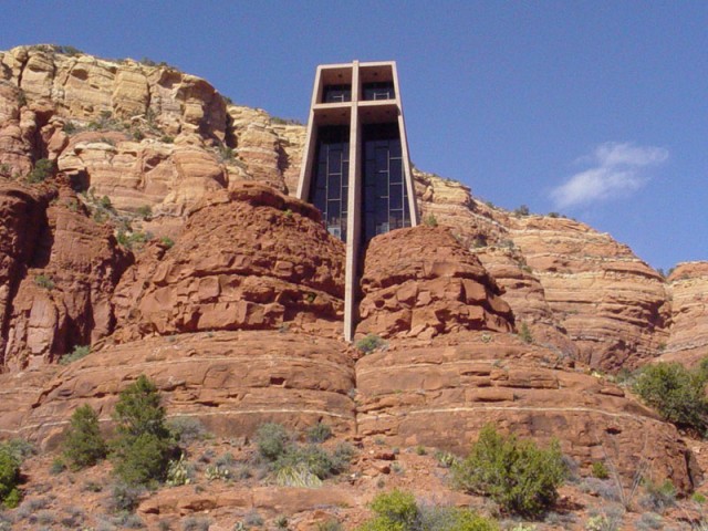 This church in the rocks at Sedona