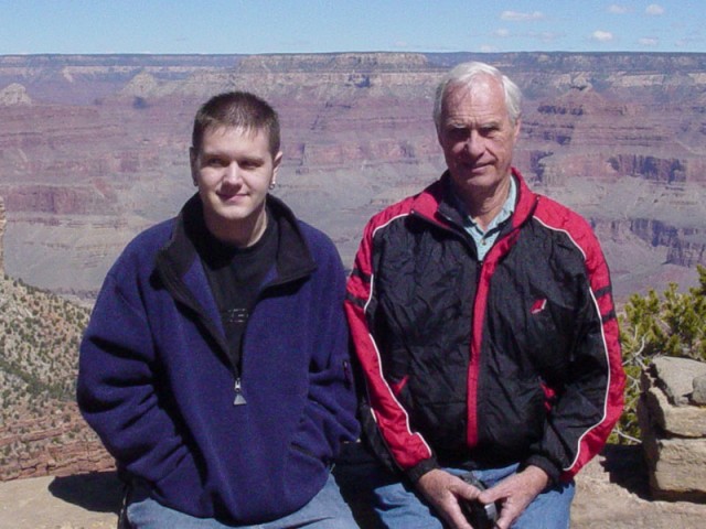 Grandpa and I at the Grand Canyon