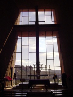 Arizona - Looking out of the Sedona church