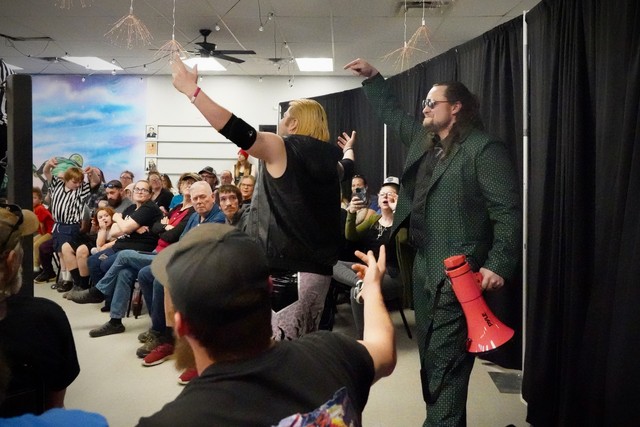 Yah Boy Andee makes an entrance