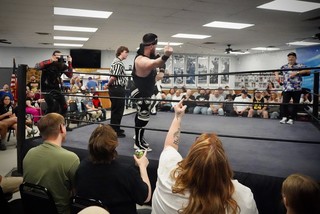 AJ Murphy workin the crowd