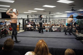 The Grappler flexin on Gavin Parker