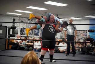 Sully gettin man handled by Angus