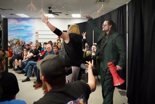 Yah Boy Andee makes an entrance