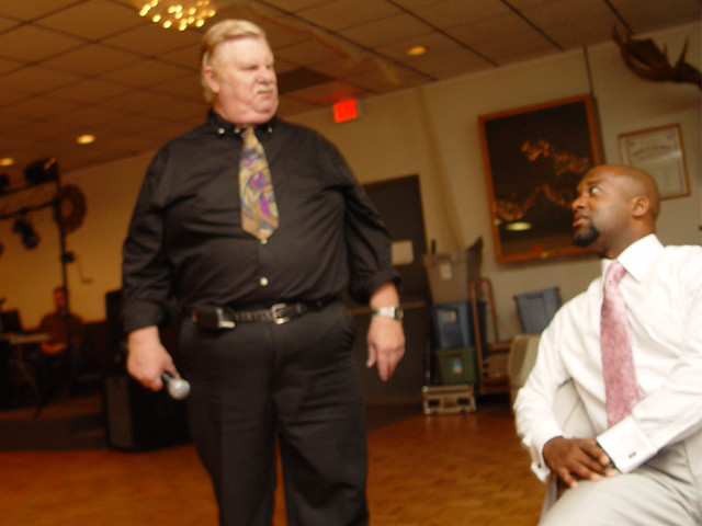 "Do you have any rap music?" "No, I have a short tie."